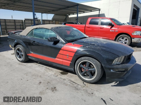 2005 Ford Mustang GT Deluxe with VIN 1ZVHT85H455247309, listed as a Copart auction lot 46153465 with 138,258 mi miles and Salvage Title. Bid and sale history available at DreamBid. Image 4.