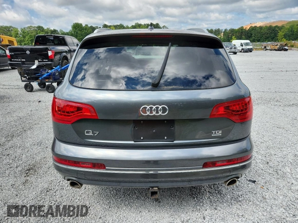 2014 Audi Q7 Premium Plus with VIN WA1LMAFE2ED016382, listed as a Copart auction lot 62724155 with 122,690 mi miles and Clean title. Bid and sale history available at DreamBid. Image 6.