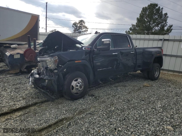 2022 GMC Sierra 3500HD Denali with VIN 1GT49WEY5NF300792, listed as a Copart auction lot 86604054 with 0 mi miles and Salvage Title. Bid and sale history available at carsss.com. Image 1.