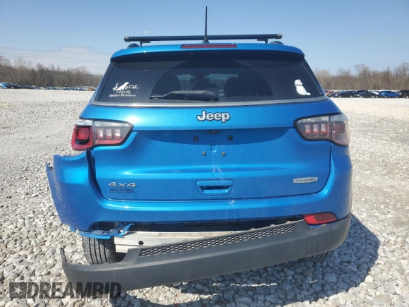 2017 Jeep Compass Latitude with VIN 3C4NJDBB6HT688786, listed as a Copart auction lot 52311265 with 89,282 mi miles and Salvage Title. Bid and sale history available at carsss.com. Image 6.