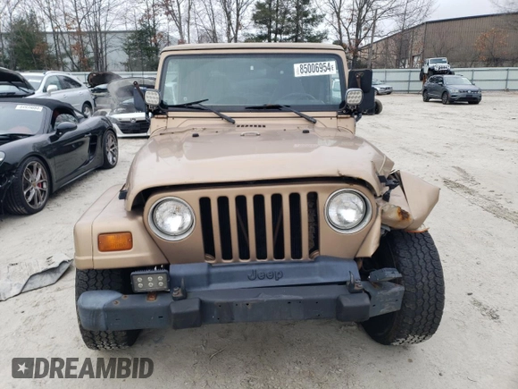 1999 Jeep Wrangler Sahara with VIN 1J4FY49S1XP409859, listed as a Copart auction lot 85006954 with 145,860 mi miles and Clean Title. Bid and sale history available at carsss.com. Image 5.