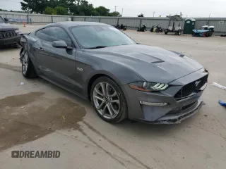 2023 Ford Mustang GT with VIN 1FA6P8CFXP5304962, listed as a Copart auction lot 54947875 with 12,317 mi miles and Salvage title. Bid and sale history available at DreamBid. Image 4.