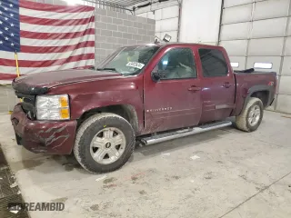 2009 Chevrolet Silverado 1500 LTZ with VIN 3GCEK33MX9G230914, listed as a Copart auction lot 83002624 with 0 mi miles and Salvage Title. Bid and sale history available at carsss.com. Image 1.