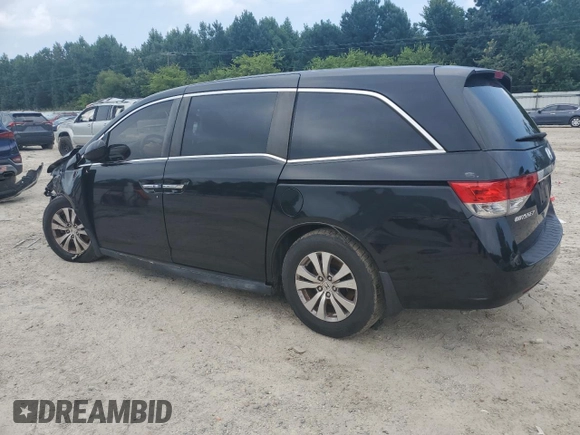 2014 Honda Odyssey EX-L with VIN 5FNRL5H68EB098207, listed as a Copart auction lot 66700024 with 161,701 mi miles and Salvage Title. Bid and sale history available at DreamBid. Image 2.