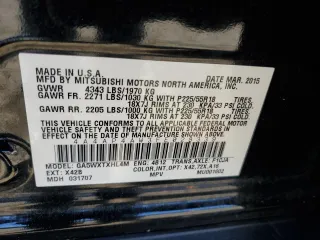 2015 Mitsubishi Outlander Sport 2.4 GT with VIN 4A4AP4AW3FE028339, listed as a Copart auction lot 87194324 with 143,507 mi miles and Salvage Title. Bid and sale history available at carsss.com. Image 13.