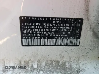 2016 Volkswagen GTI SE z VIN 3VW4T7AU2GM032391, wystawiony jako Copart lot #54370045 z przebiegiem 143 990 mil mil oraz Szkoda całkowita • Salvage title. Historia ofert i sprzedaży dostępna na DreamBid. Obrazek 14.