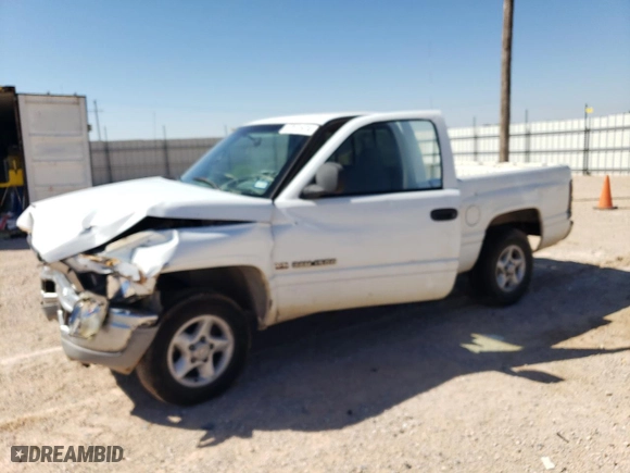 2000 Dodge Ram 1500 Work Special with VIN 1B7HC16X3YS564746, listed as a Copart auction lot 67871674 with 0 mi miles and Salvage Title. Bid and sale history available at carsss.com. Image 1.