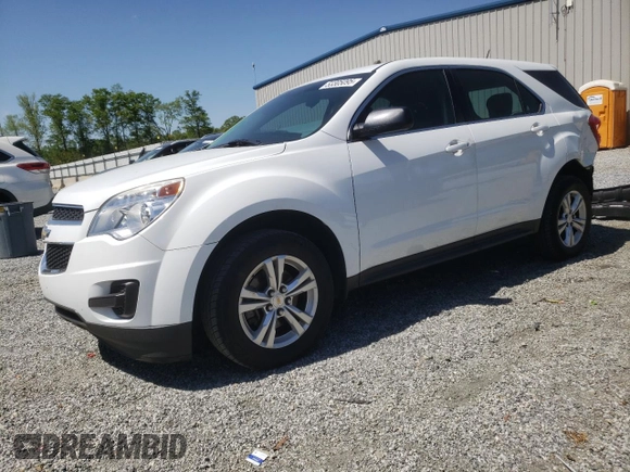 2015 Chevrolet Equinox LS with VIN 2GNALAEK2F1110872, listed as a Copart auction lot 53305095 with 69,186 mi miles and Salvage Title. Bid and sale history available at DreamBid. Image 1.