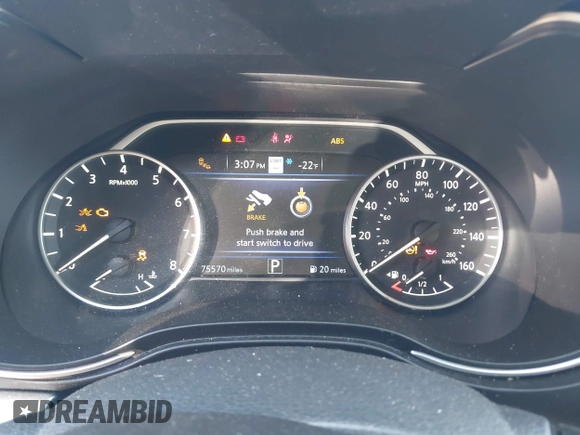 2021 Nissan Maxima SV with VIN 1N4AA6CV1MC513733, listed as a IAAI auction lot 41804923 with 75,570 mi miles and . Bid and sale history available at DreamBid. Image 7.