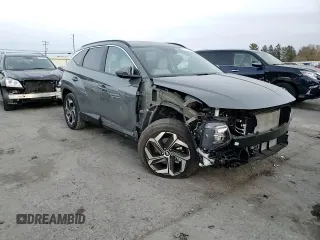2024 Hyundai Tucson SEL with VIN 5NMJFCDE5RH334967, listed as a Copart auction lot 77625654 with 9,051 mi miles and Salvage Title. Bid and sale history available at carsss.com. Image 12.