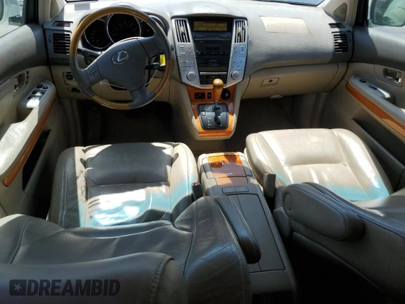 2005 Lexus RX 330 with VIN 2T2GA31U75C022360, listed as a Copart auction lot 57578855 with 196,123 mi miles and Salvage title. Bid and sale history available at DreamBid. Image 8.