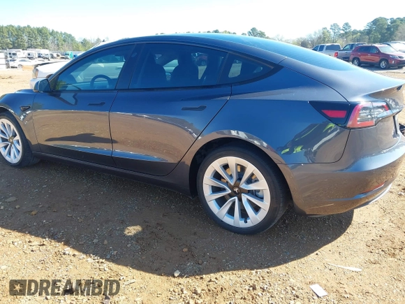 2022 Tesla Model 3 Long Range with VIN 5YJ3E1EB3NF309632, listed as a IAAI auction lot 41808987 with Not Provided miles and . Bid and sale history available at DreamBid. Image 3.