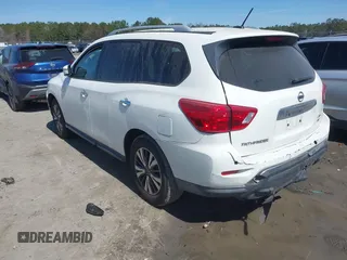 2017 Nissan Pathfinder SV with VIN 5N1DR2MM2HC689187, listed as a IAAI auction lot 41737686 with 103,024 mi miles and . Bid and sale history available at DreamBid. Image 3.