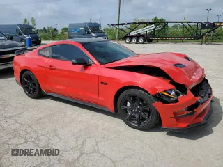 2019 Ford Mustang GT with VIN 1FA6P8CF4K5147549, listed as a Copart auction lot 55528615 with 53,412 mi miles and Salvage title. Bid and sale history available at DreamBid. Image 4.