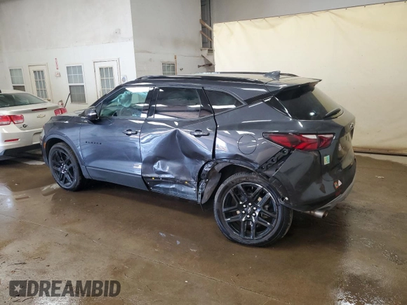 2022 Chevrolet Blazer LT with VIN 3GNKBHR48NS175496, listed as a Copart auction lot 60291895 with 51,936 mi miles and Non repairable. Bid and sale history available at DreamBid. Image 2.