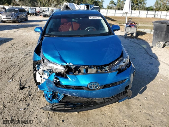 2022 Toyota Prius L Eco with VIN JTDKAMFU8N3157269, listed as a Copart auction lot 83969024 with 40,386 mi miles and Non Repairable. Bid and sale history available at carsss.com. Image 5.