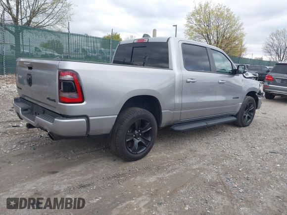 2022 Ram 1500 Big Horn with VIN 1C6SRFFT5NN280759, listed as a IAAI auction lot 42032376 with 25,486 mi miles and . Bid and sale history available at DreamBid. Image 4.