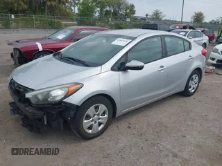 2015 Kia Forte LX with VIN KNAFK4A66F5407229, listed as a IAAI auction lot 41865696 with 124,232 mi miles. Bid and sale history available at carsss.com. Image 18.