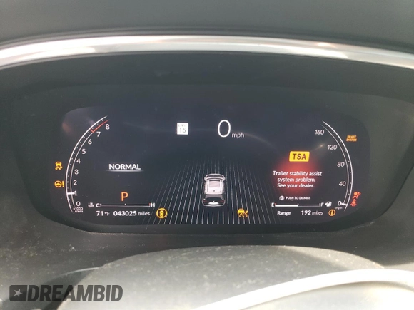 2022 Acura MDX with VIN 5J8YE1H38NL042299, listed as a Copart auction lot 71211364 with 43,025 mi miles and Salvage Title. Bid and sale history available at carsss.com. Image 9.