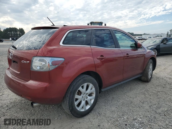 2007 Mazda CX-7 Sport with VIN JM3ER293370155499, listed as a Copart auction lot 44273645 with 161,294 mi miles and Salvage Title. Bid and sale history available at DreamBid. Image 3.
