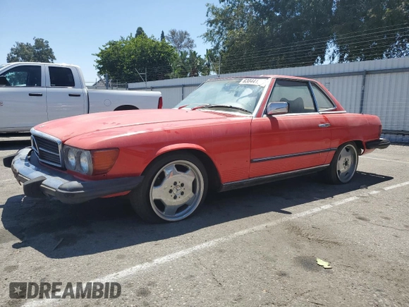 1979 Mercedes-Benz SL with VIN 10704412052399, listed as a Copart auction lot 63044135 with 162,284 mi miles and Salvage title. Bid and sale history available at DreamBid. Image 1.