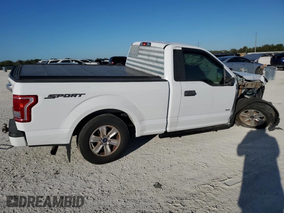 2016 Ford F-150 XL with VIN 1FTMF1CP8GKF02008, listed as a Copart auction lot 82968324 with 69,840 mi miles and Salvage Title. Bid and sale history available at carsss.com. Image 3.