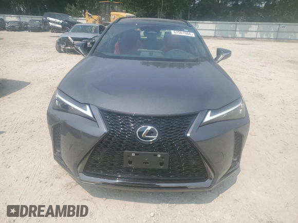 2024 Lexus UX with VIN JTHUCJDH3S2001180, listed as a Copart auction lot 67561984 with 9,968 mi miles and Salvage Title. Bid and sale history available at carsss.com. Image 5.