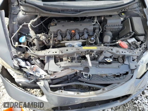 2013 Honda Civic Cpe LX with VIN 2HGFG3B57DH511272, listed as a Copart auction lot 47743905 with 130,121 mi miles and Salvage Title. Bid and sale history available at carsss.com. Image 11.