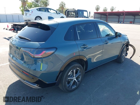 2023 Honda HR-V EX-L with VIN 3CZRZ1H77PM702998, listed as a IAAI auction lot 42267423 with 25,438 mi miles and . Bid and sale history available at DreamBid. Image 4.