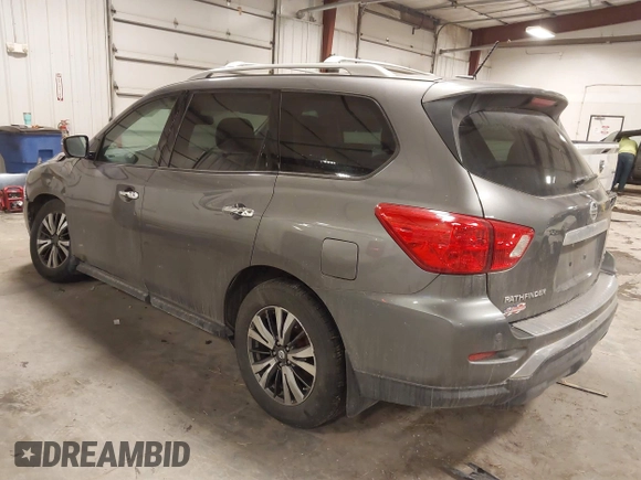 2017 Nissan Pathfinder SV with VIN 5N1DR2MM7HC676161, listed as a IAAI auction lot 41482112 with 105,639 mi miles. Bid and sale history available at carsss.com. Image 3.