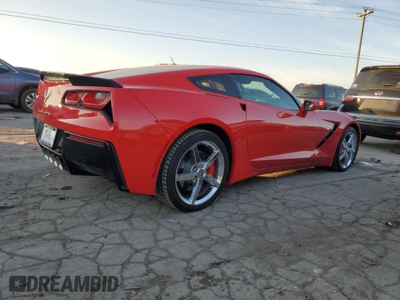2014 Chevrolet Corvette 2LT with VIN 1G1YC2D74E5122781, listed as a Copart auction lot 82669644 with 74,658 mi miles and Clean Title. Bid and sale history available at carsss.com. Image 3.