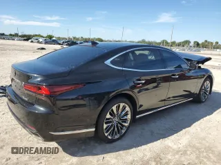 2021 Lexus LS with VIN JTHD51FF1M5014484, listed as a Copart auction lot 85582674 with 37,007 mi miles and Salvage Title. Bid and sale history available at carsss.com. Image 3.