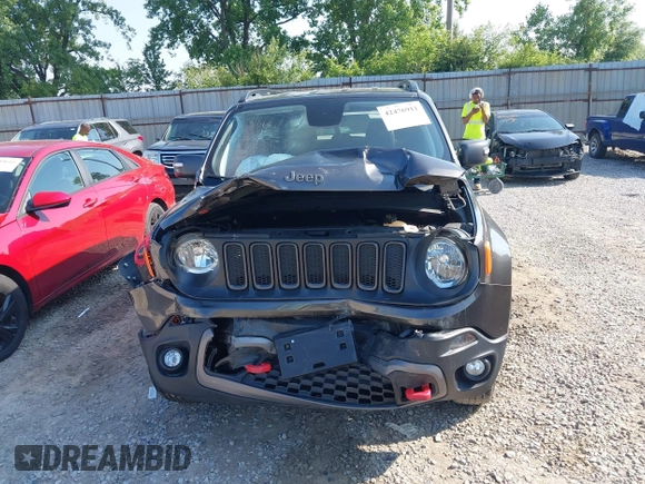2018 Jeep Renegade Trailhawk with VIN ZACCJBCB1JPH50649, listed as a IAAI auction lot 42476911 with 84,530 mi miles and . Bid and sale history available at DreamBid. Image 13.