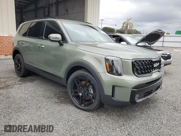 2024 Kia Telluride SX X-Line with VIN 5XYP5DGC2RG555644, listed as a Copart auction lot 81034464 with 14 mi miles and Salvage Title. Bid and sale history available at carsss.com. Image 4.
