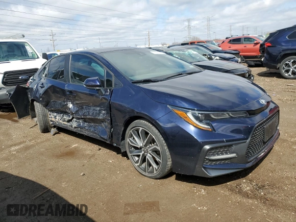2022 Toyota Corolla SE with VIN 5YFS4MCE3NP116527, listed as a Copart auction lot 49417575 with 35,907 mi miles and Salvage Title. Bid and sale history available at carsss.com. Image 4.