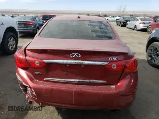2015 Infiniti Q50 with VIN JN1BV7AR0FM393597, listed as a Copart auction lot 42804395 with 107,084 mi miles and Salvage Title. Bid and sale history available at carsss.com. Image 6.