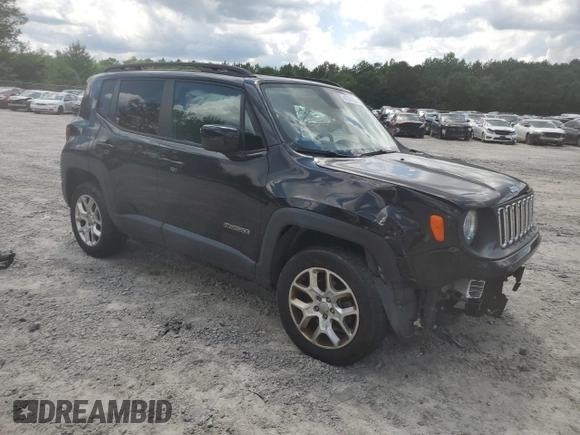 2017 Jeep Renegade Latitude with VIN ZACCJBBB5HPE42766, listed as a Copart auction lot 61397165 with 98,441 mi miles and Salvage title. Bid and sale history available at DreamBid. Image 4.