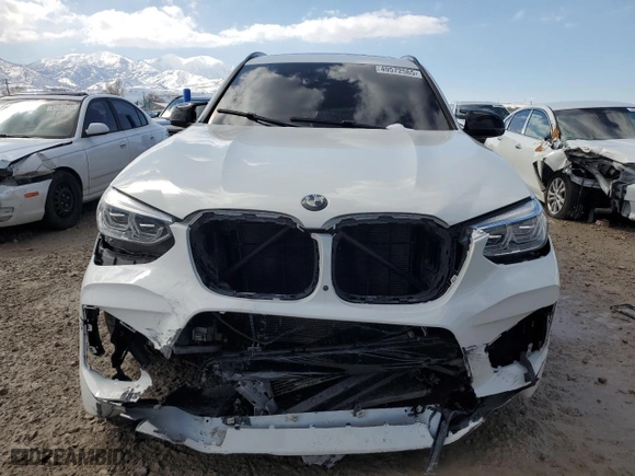 2020 BMW X3 M Competition with VIN 5YMTS0C06LLT10764, listed as a Copart auction lot 49572565 with 0 mi miles and Salvage Title. Bid and sale history available at carsss.com. Image 5.