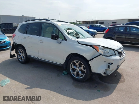 2016 Subaru Forester Touring z VIN JF2SJAVC2GH465083, wystawiony jako IAAI lot #42287323 z przebiegiem Nie podano mil oraz . Historia ofert i sprzedaży dostępna na DreamBid. Obrazek 1.