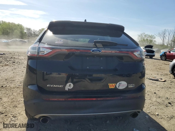 2017 Ford Edge SEL with VIN 2FMPK4J9XHBC47710, listed as a Copart auction lot 54340715 with 140,728 mi miles and Clean Title. Bid and sale history available at carsss.com. Image 6.