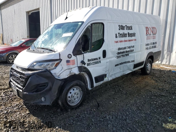 2023 Ram ProMaster Cargo with VIN 3C6MRVJG5PE530120, listed as a Copart auction lot 45727275 with 53,871 mi miles and Salvage Title. Bid and sale history available at DreamBid. Image 1.
