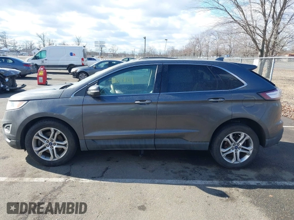 2017 Ford Edge Titanium with VIN 2FMPK4K92HBB82477, listed as a IAAI auction lot 41694124 with 126,524 mi miles. Bid and sale history available at carsss.com. Image 14.