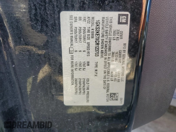 2012 GMC Yukon XL SLT with VIN 1GKS2KE7XCR123703, listed as a Copart auction lot 47031385 with 80,608 mi miles and Salvage Title. Bid and sale history available at carsss.com. Image 13.