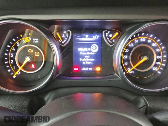 2023 Jeep Wrangler Sport S with VIN 1C4HJXDN5PW632854, listed as a Copart auction lot 51674525 with 4,837 mi miles and Clean Title. Bid and sale history available at DreamBid. Image 9.