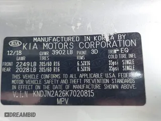 2019 Kia Soul with VIN KNDJN2A26K7020815, listed as a IAAI auction lot 41908427 with 96,922 mi miles. Bid and sale history available at carsss.com. Image 9.