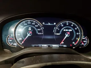 2020 BMW X3 M with VIN 5YMTS0C07L9B29768, listed as a Copart auction lot 76204704 with 41,549 mi miles and Salvage Title. Bid and sale history available at carsss.com. Image 9.