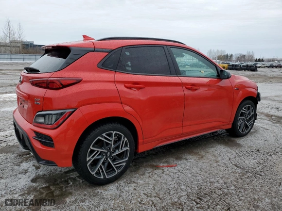 2023 Hyundai Kona Limited with VIN KM8K5CA36PU006534, listed as a Copart auction lot 47054765 with 44,881 mi miles and Salvage Title. Bid and sale history available at carsss.com. Image 3.
