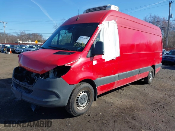 2021 Mercedes-Benz Sprinter Cargo with VIN W1Y4ECHY4MT070552, listed as a IAAI auction lot 41720548 with 110,401 mi miles and . Bid and sale history available at carsss.com. Image 19.