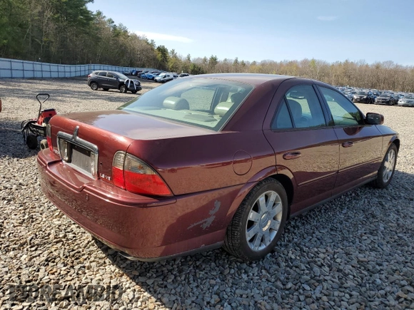2004 Lincoln LS w/Sport Pkg with VIN 1LNHM87A84Y642005, listed as a Copart auction lot 55619475 with 98,859 mi miles and Clean Title. Bid and sale history available at carsss.com. Image 3.