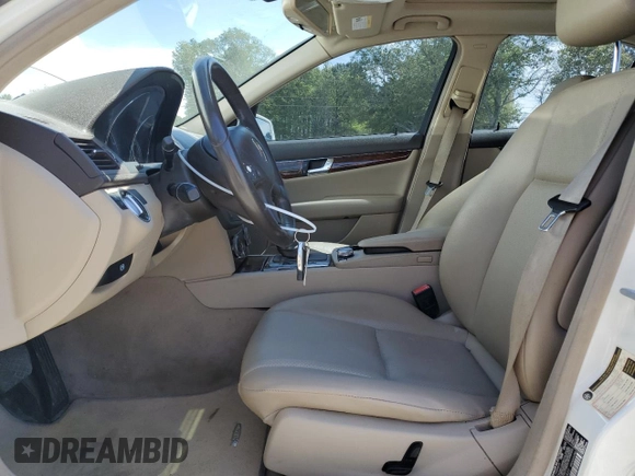 2011 Mercedes-Benz C 300 Sport with VIN WDDGF8BB2BR164820, listed as a Copart auction lot 53251255 with 142,314 mi miles and Salvage title. Bid and sale history available at DreamBid. Image 7.